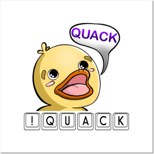 !Quack, Baby Duck, Quackers, Twitch Streamer Emote Posters and Art